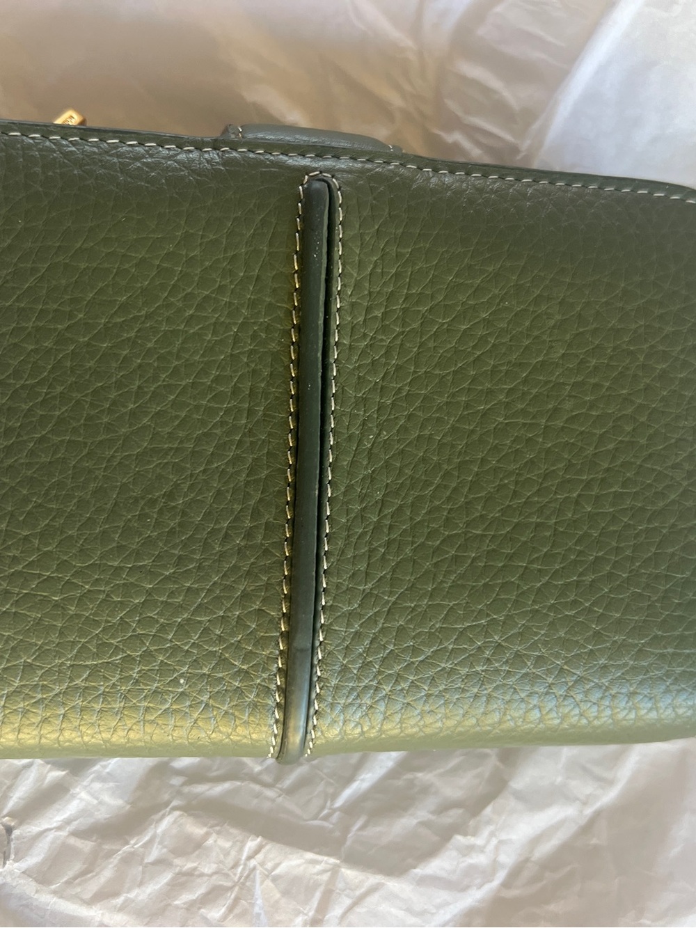 NEW: RADLEY LONDON Hillgate Medium wallet, green/olive Pebbled leather - Picture 4 of 9